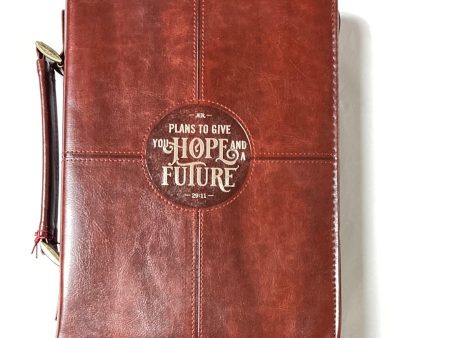 HOPE FUTURE BRN LG BIBLE COVER-0086 Supply