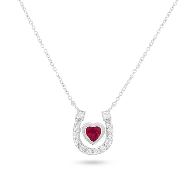 Horseshoe Heart Pendant For Discount