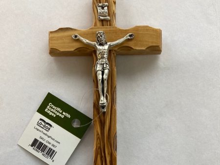 OLIVE WOOD WALL CRUCIFIX-2256 Cheap