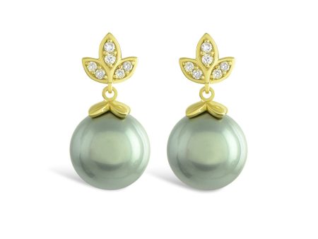 Eden (Tahitian Grey Pearl) Earrings Online now