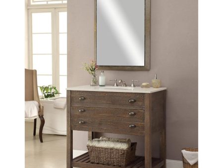 Cayhill 36  Reclaimed Wood Bathroom Vanity For Cheap