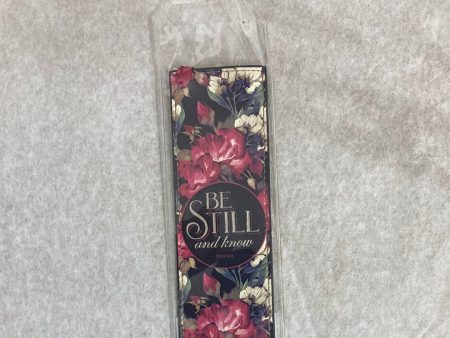 BE STILL & KNOW FAUX LEATHER BOOKMARK-8681 Online now