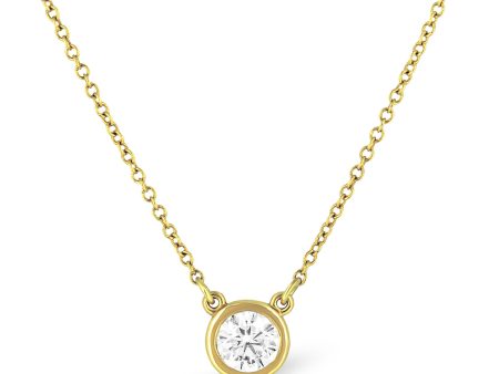 Solitaire Floating Diamond Necklace Fashion