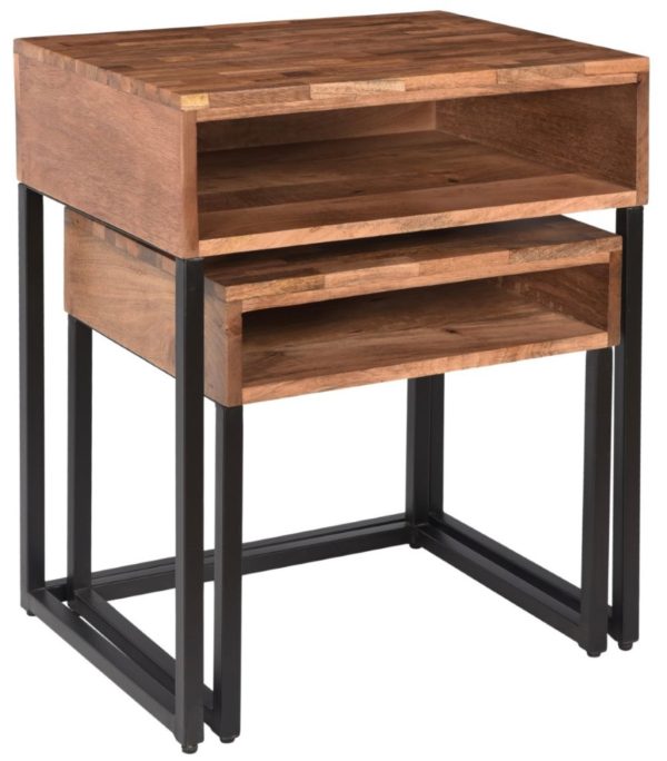 Natural Wood Nesting Tables *FLASH SALE Discount