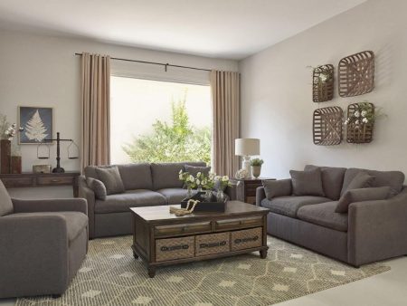 Urban Grey Sofa & Loveseat Set For Cheap