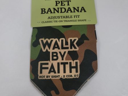 WALK BY FAITH CAMO SM MD BANDAN-3701 Cheap