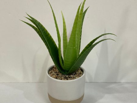 CERAMIC PLANTER W ARTIF PLANT-0899 For Sale